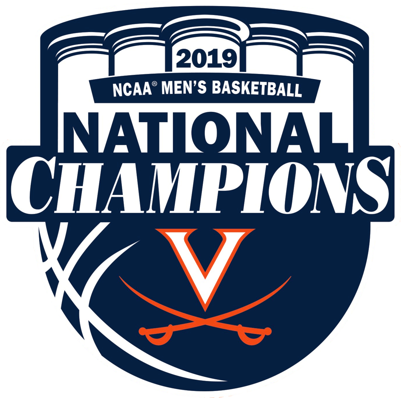 Virginia Cavaliers 2019 Champion Logo diy DTF decal sticker